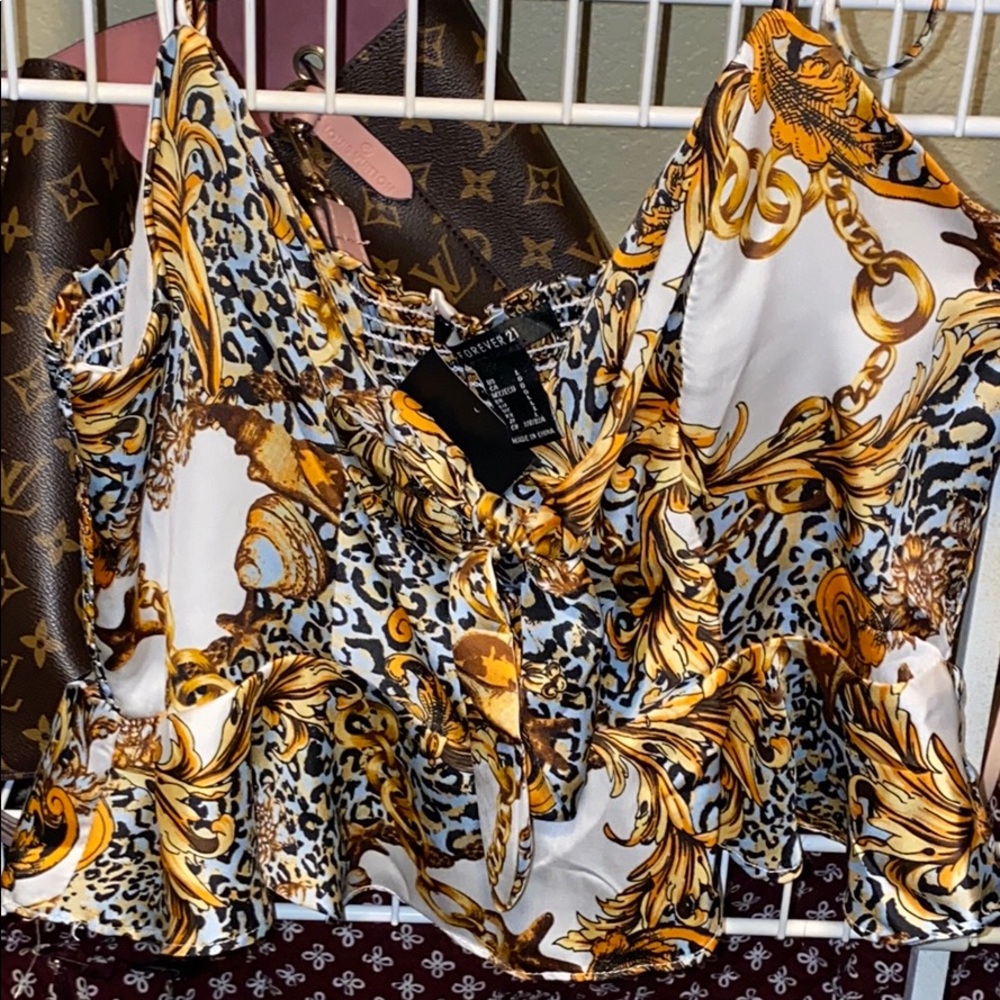 forever 21 tie spaghetti strap top